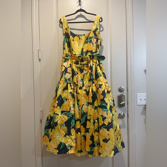 Hutch Alice Belted Tiered Maxi Dress Floral Shantung Size XXL - Picture 5 of 14